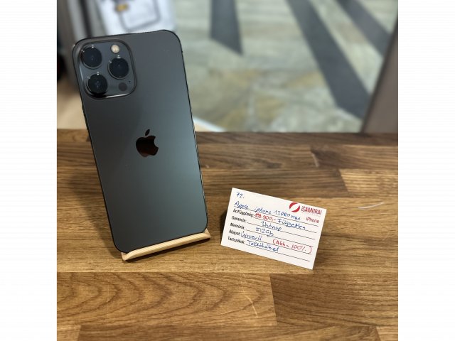 Apple iPhone 13 Pro Max - 512 GB - Fekete -  Újszerű - Akku 100% ( 72.)