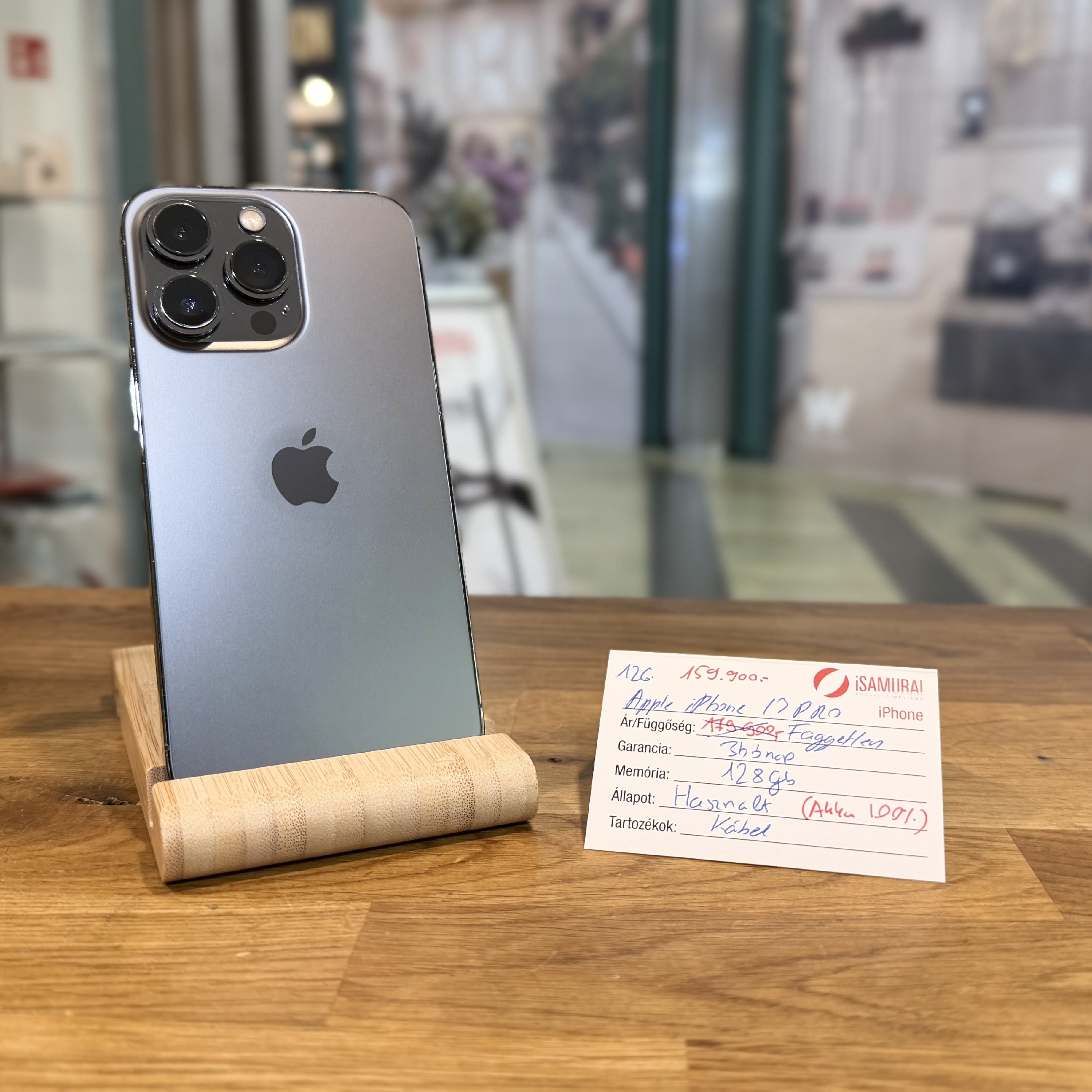 126. Apple iPhone 13 Pro - 128 GB - Grafit - Akku 100%