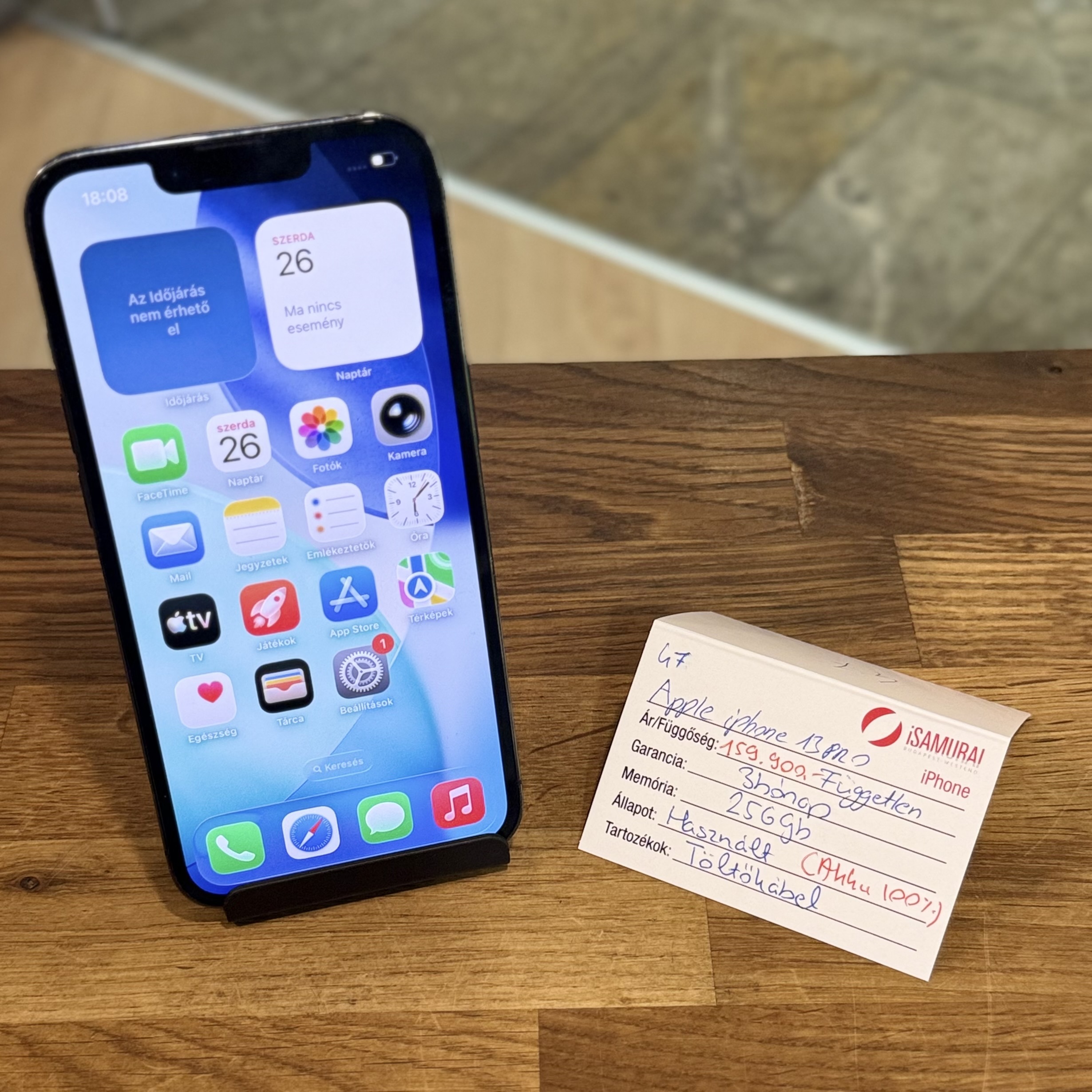 Apple iPhone 13 Pro - 256 GB - Grafit - Akku 100% (47.)
