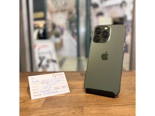 Apple iPhone 13 Pro - Alpine Green - 256 GB - új akku - (54.)