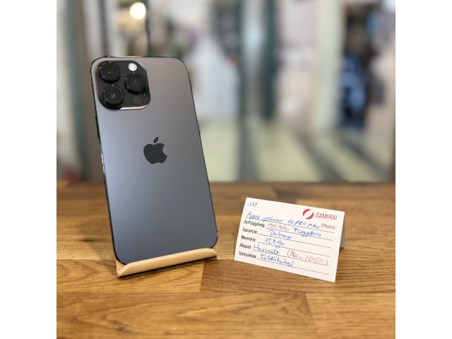 Apple iPhone 14 Pro Max - 128 GB - Space Black - Akku 100% ( 117.)