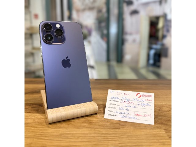 127. Apple iPhone 14 Pro Max - 256GB - Deep Purple - Akku 100%