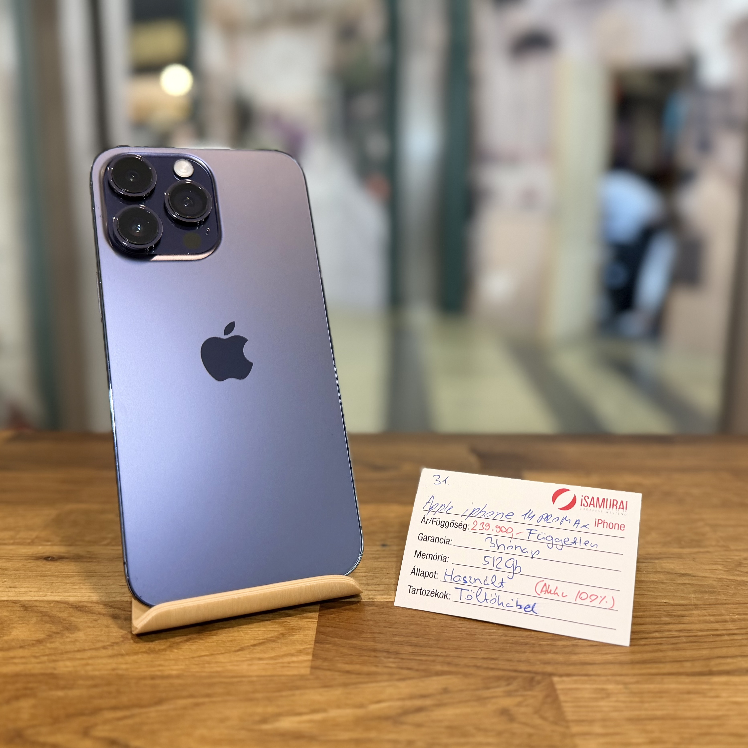 Apple iPhone 14 Pro Max - 512GB - Deep Purple - Akku 100% ( 31.)