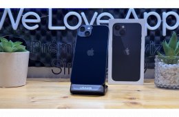  iPhone 13, 128GB, Fekete, Független - 1ÉV Garancia, Számla 