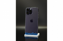 Apple iPhone 14 Pro Max 256 GB Deep Purple 100% akku - 12 HÓ GARANCIA