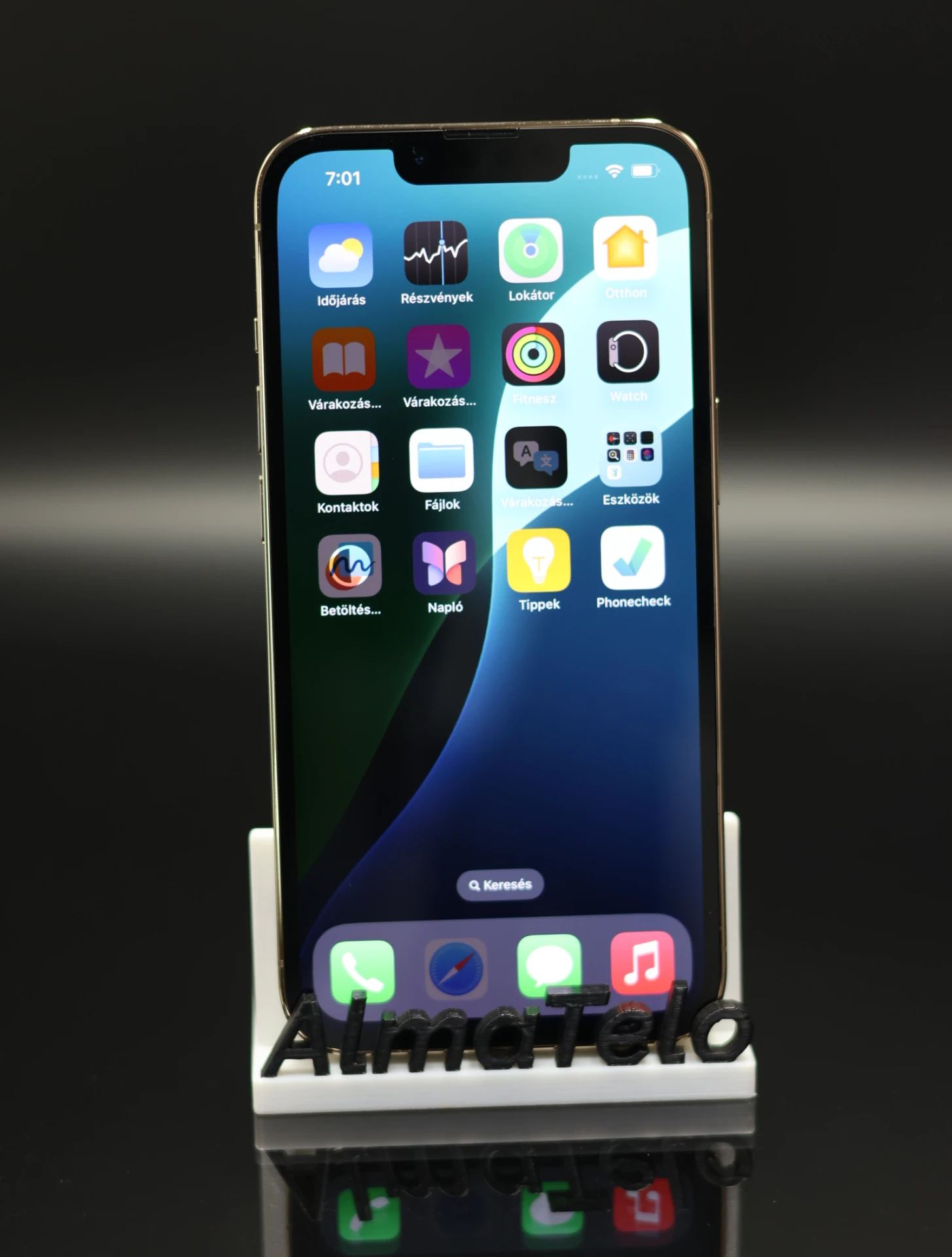 Apple iPhone 13 Pro Max 128 GB Silver 100% akku - 12 HÓ GARANCIA