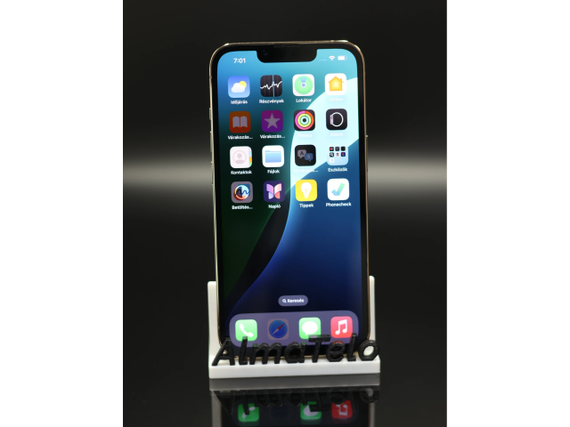 Apple iPhone 13 Pro Max 128 GB Silver 100% akku - 12 HÓ GARANCIA