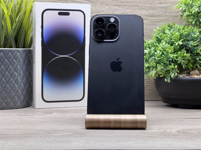 iPhone 14 Pro Max Space Black 256GB 2 ÉV Garanciával Számlával 100% Akku