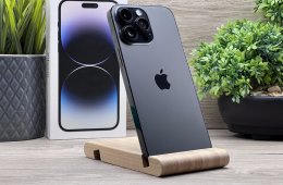 iPhone 14 Pro Max Space Black 256GB 2 ÉV Garanciával Számlával 100% Akku