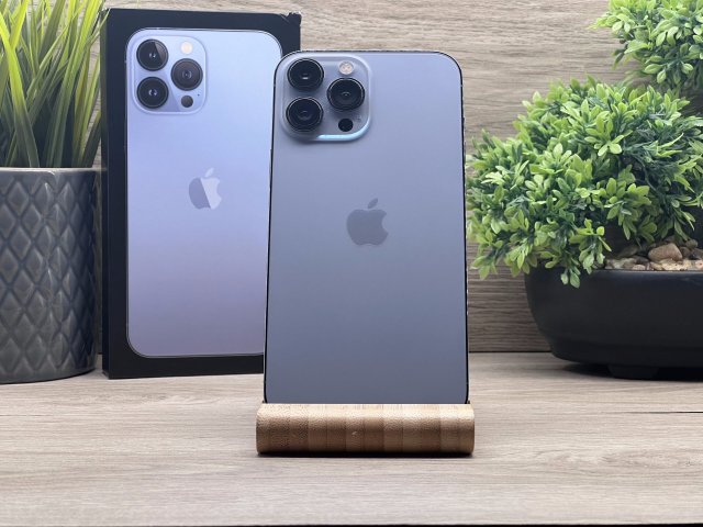 iPhone 13 Pro Max Sierra Blue 256GB 2 ÉV Garanciával Számlával 93% Akku