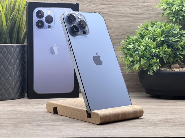iPhone 13 Pro Max Sierra Blue 256GB 2 ÉV Garanciával Számlával 93% Akku