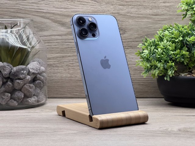 iPhone 13 Pro max Sierra Blue 256GB 2 ÉV Garanciával Számlával 100% Akku