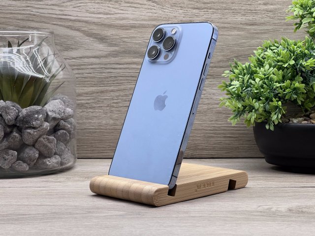 iPhone 13 Pro max Sierra Blue 256GB 2 ÉV Garanciával Számlával 100% Akku