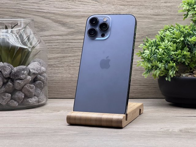 iPhone 13 Pro max Sierra Blue 256GB 2 ÉV Garanciával Számlával 100% Akku