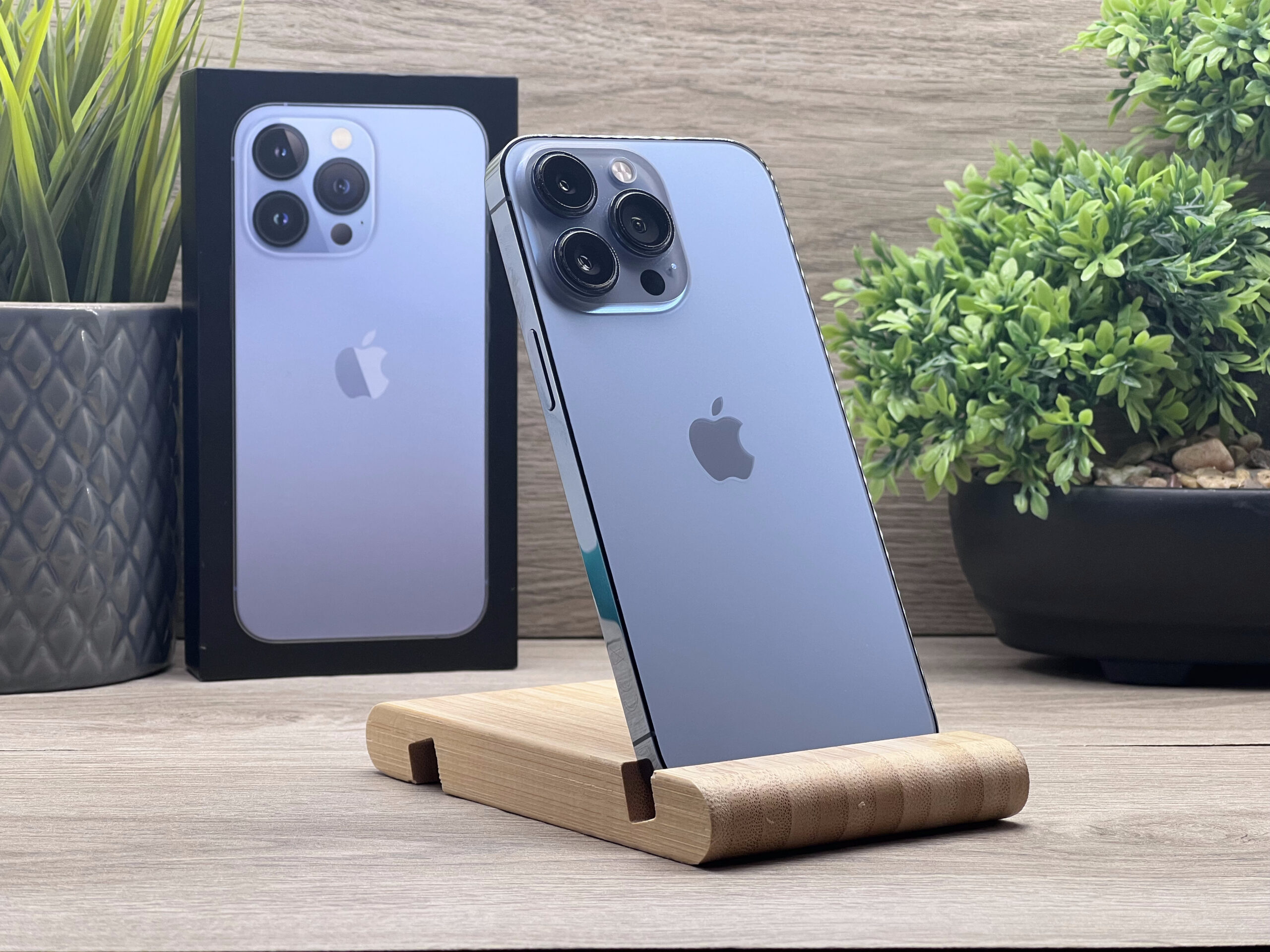 Hibátlan iPhone 13 Pro Sierra Blue 128GB 2 ÉV Garanciával Számlával 100% Akku