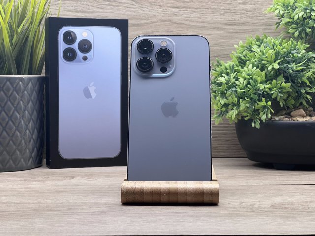 Hibátlan iPhone 13 Pro Sierra Blue 128GB 2 ÉV Garanciával Számlával 100% Akku