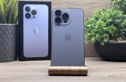 Hibátlan iPhone 13 Pro Sierra Blue 128GB 2 ÉV Garanciával Számlával 100% Akku