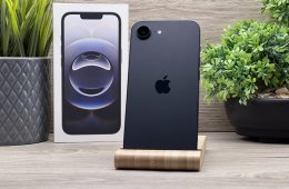 Hibátlan iPhone 16E Black 256GB 2 ÉV Garanciával Számlával 100% Akku