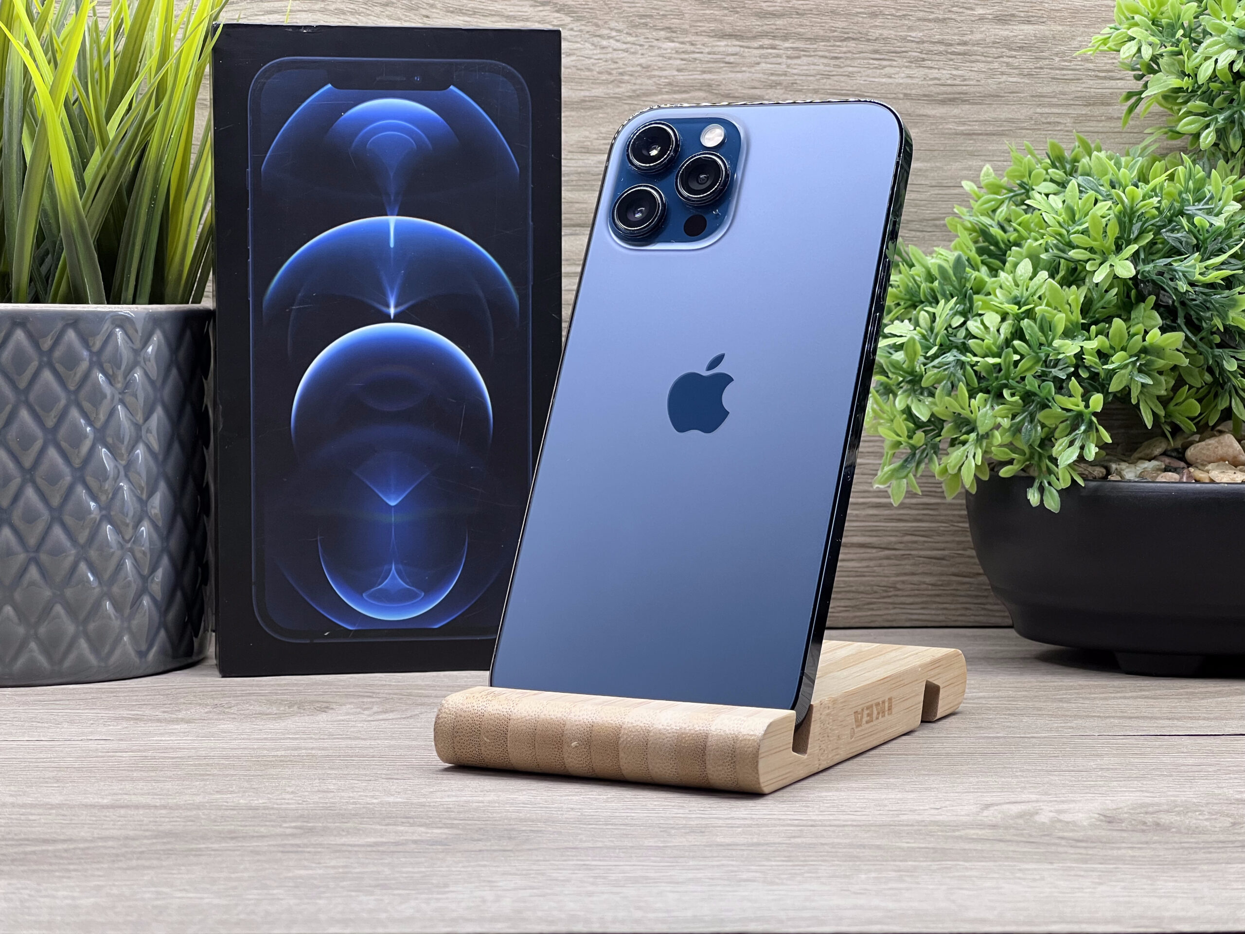 Hibátlan iPhone 12 Pro Max Pacific Blue 128GB 2 ÉV Garanciával Számlával 90% Akku