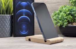 Hibátlan iPhone 12 Pro Max Pacific Blue 128GB 2 ÉV Garanciával Számlával 90% Akku