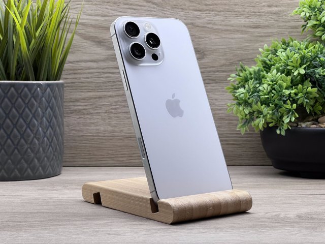 Hibátlan iPhone 16 Pro Max White Titanium 256GB 2 ÉV Garanciával Számlával 100% Akku