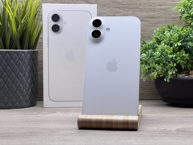 Hibátlan iPhone 16 Plus White 256GB 2 ÉV Garanciával Számlával 100% Akku