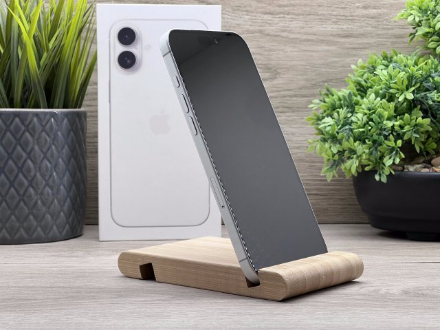 Hibátlan iPhone 16 Plus White 256GB 2 ÉV Garanciával Számlával 100% Akku