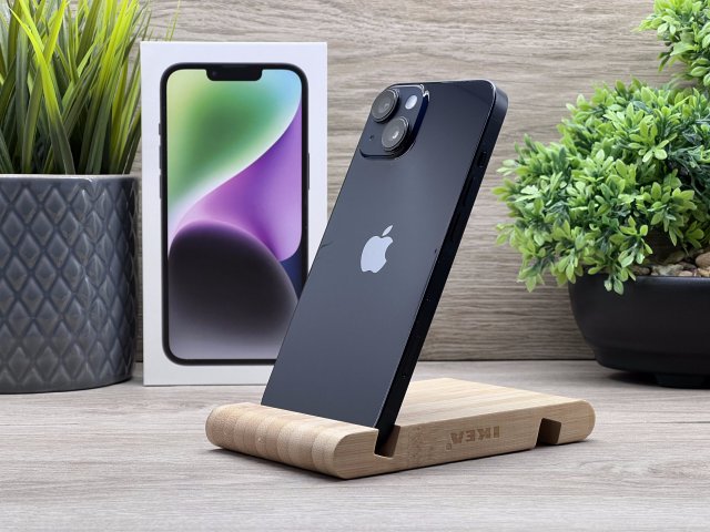 iPhone 14 Midnight 128gb GB 2 ÉV Garanciával Számlával 93% Akku