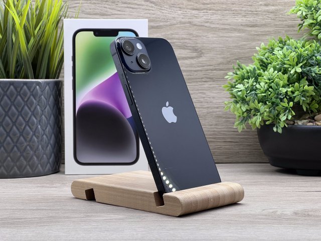 iPhone 14 Midnight 128gb GB 2 ÉV Garanciával Számlával 93% Akku