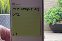 iPhone 14 Midnight 128gb GB 2 ÉV Garanciával Számlával 93% Akku