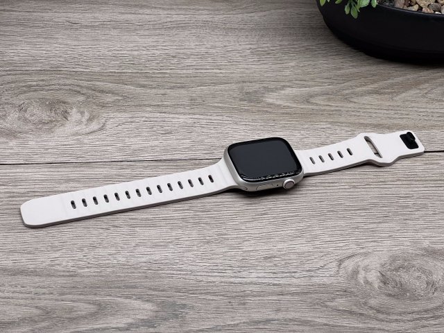 Apple Watch S9 Starlight 45mm CELL 2 ÉV Garanciával Számlával 90% Akku