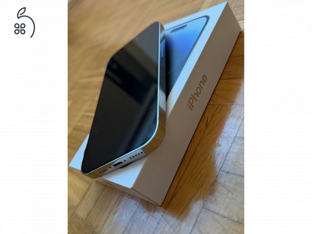 Karcmentes, újszerű iPhone 14 Pro ezüst (silver) + ajándék üvegfólia