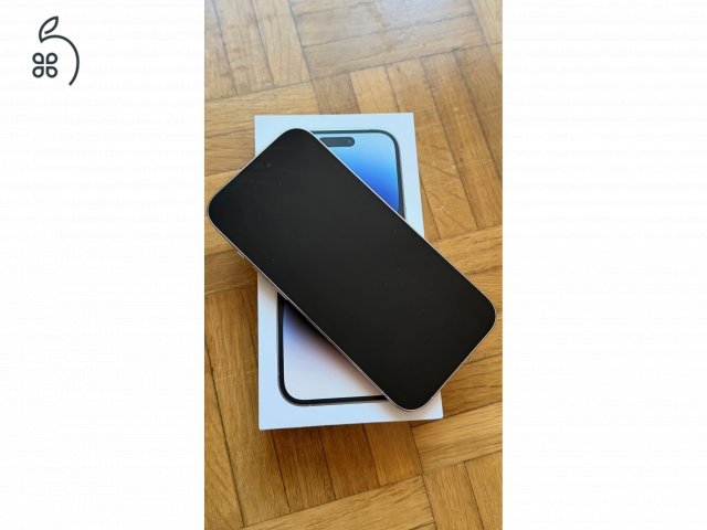 Karcmentes, újszerű iPhone 14 Pro ezüst (silver) + ajándék üvegfólia