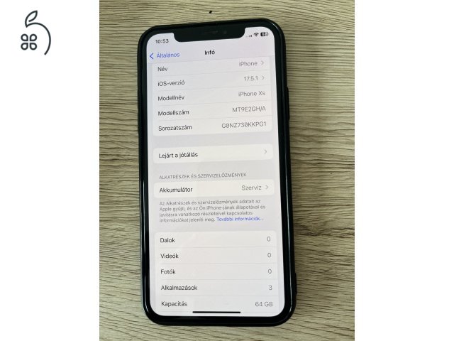 Apple iPhone XS – 64 GB – kártyafüggetlen