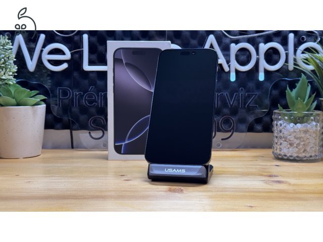  iPhone 16 Pro Max 256GB Fekete, Független - Garancia, Számla 