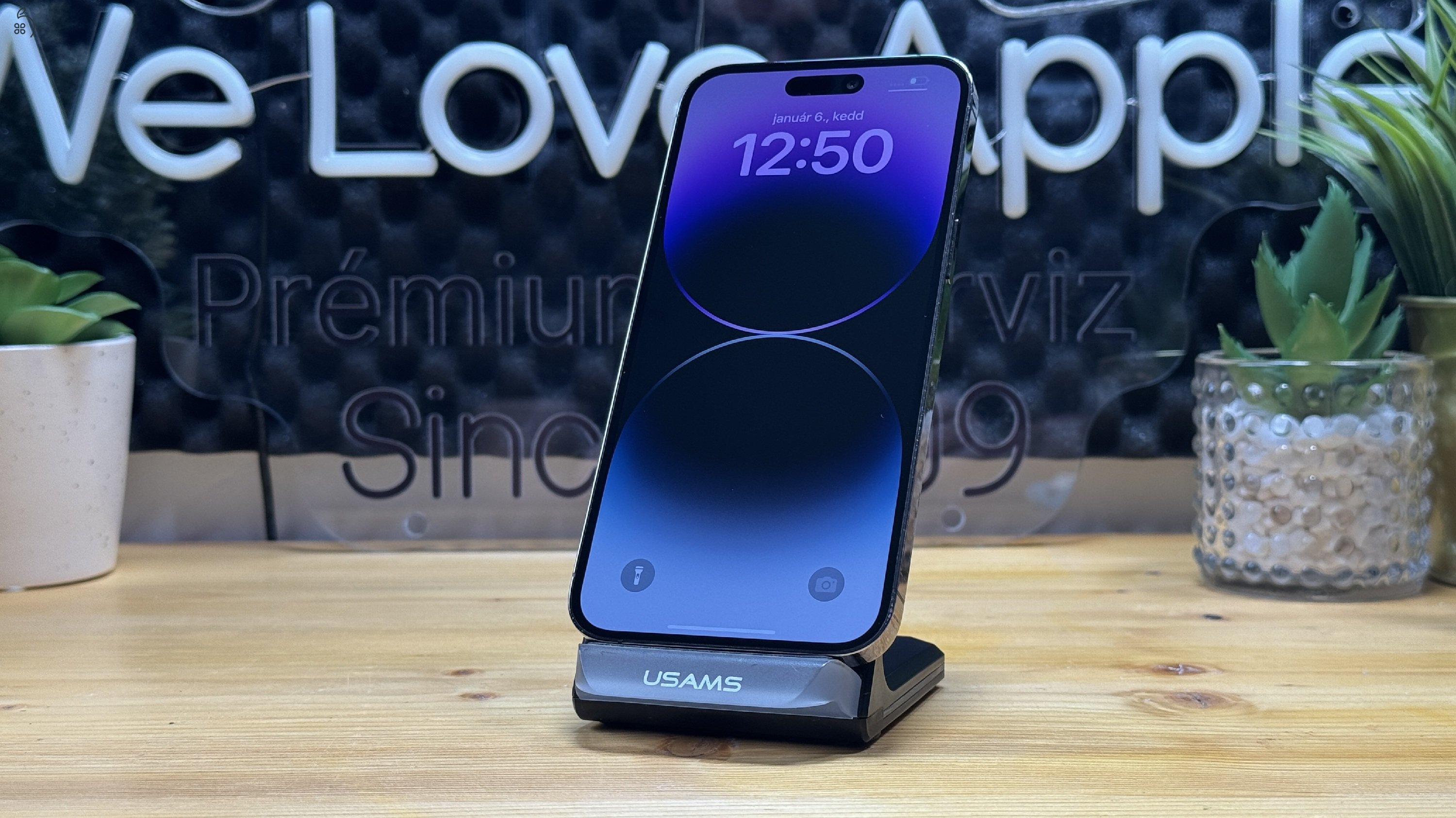  iPhone 14 Pro Max 128GB Lila, Független - Garancia, Számla 