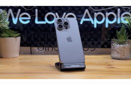  iPhone 15 Pro 256GB Natúr Titán, Független - Garancia, Számla 