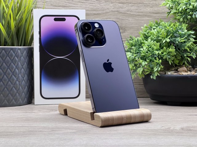 Hibátlan iPhone 14 Pro Deep Purple 128GB 2 ÉV Garanciával Számlával 92% Akku