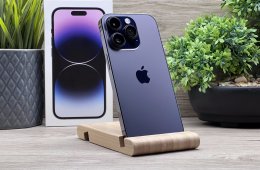 Hibátlan iPhone 14 Pro Deep Purple 128GB 2 ÉV Garanciával Számlával 92% Akku