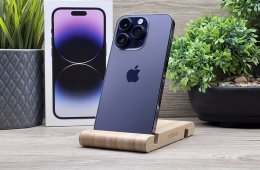 Hibátlan iPhone 14 Pro Deep Purple 256GB 2 ÉV Garanciával Számlával 92% Akku