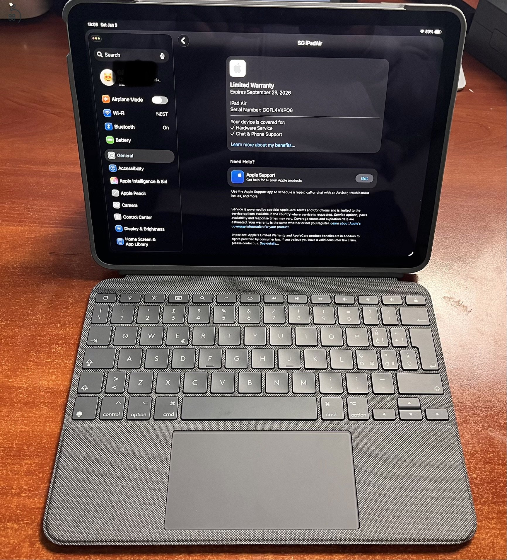 iPad Air 11 M3 128 GB WiFi felbontott, kipróbált, vadonatúj állapotban, 2027.09. 29-ig garancia