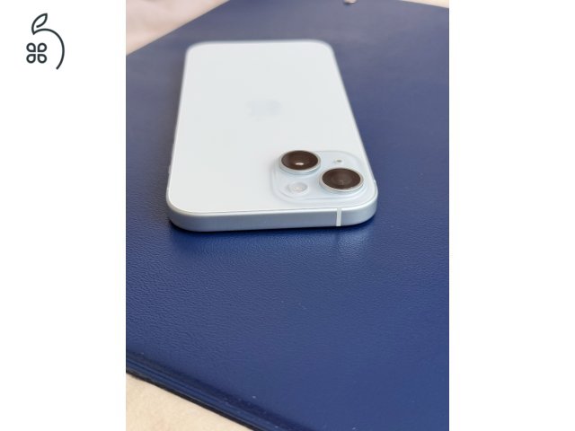 iPhone 15 256GB kék 98% akku MEDIA MARKT GARANCIA 2028.02-ig