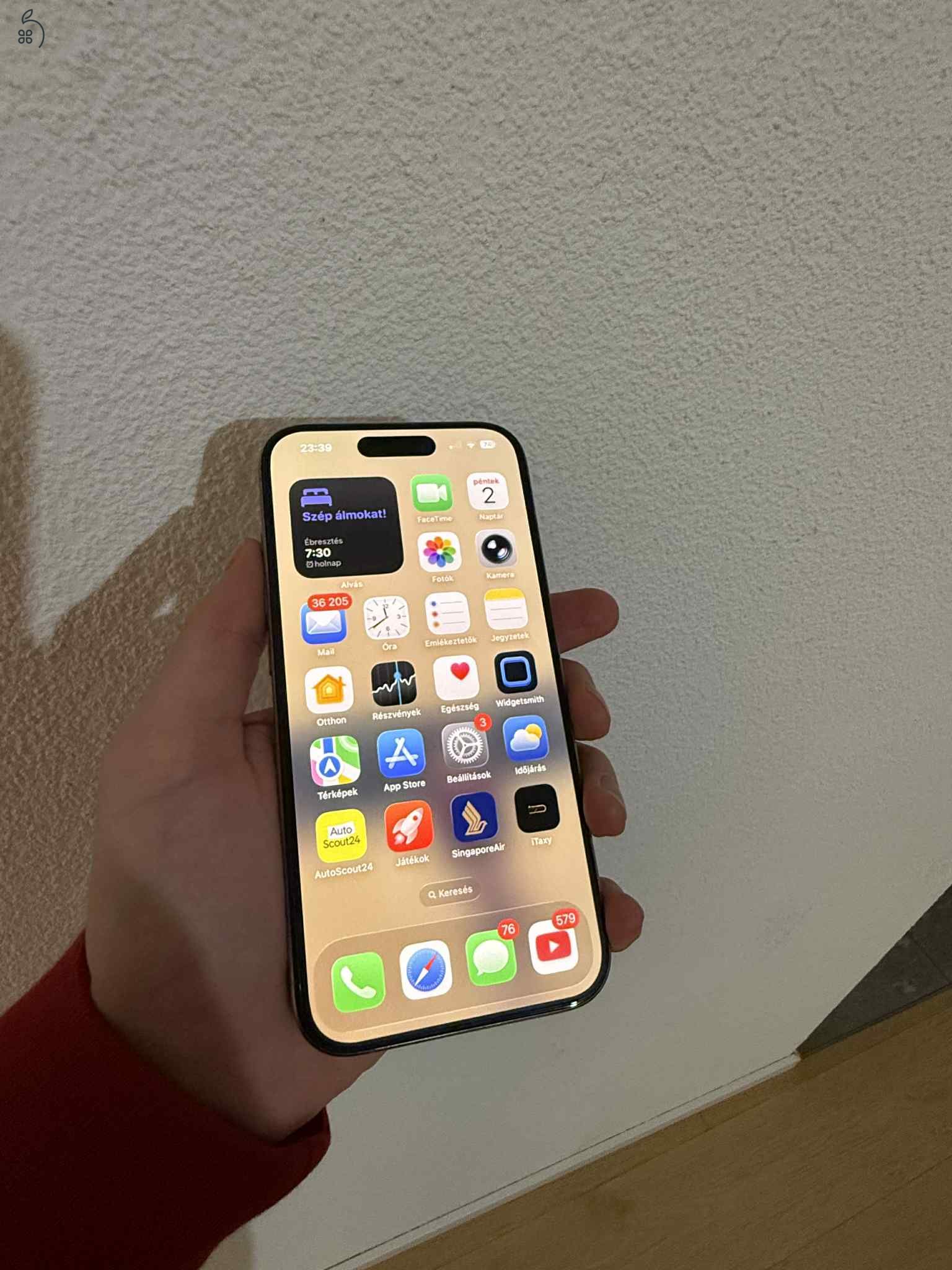 Eladó hibátlan állapotú iPhone 15 Pro
