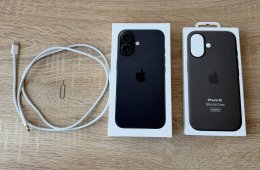 Apple iPhone 16 128GB Black (5 hó Apple garancia) + Apple MagSafe szilikontok