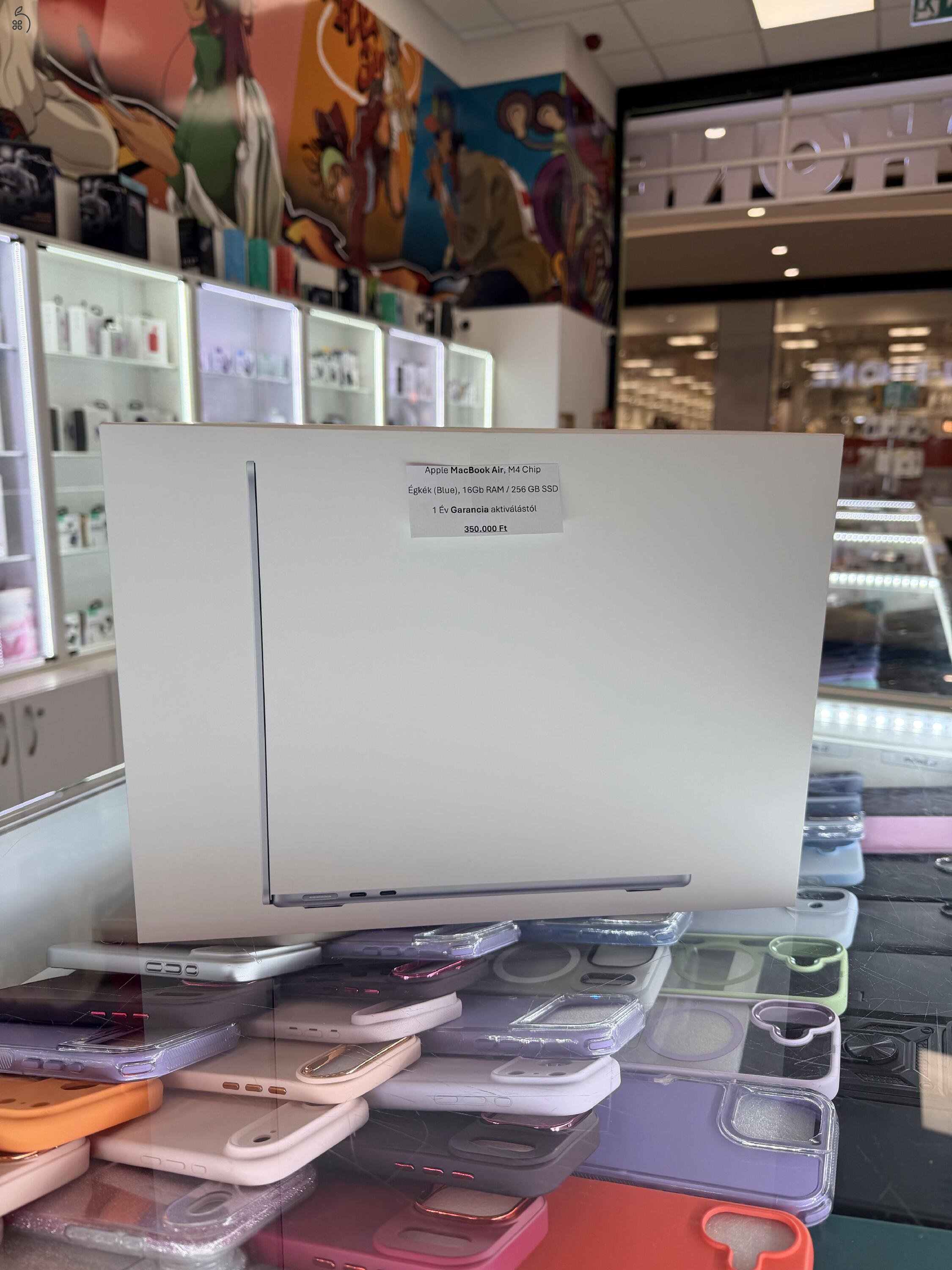(ÚJ) MacBook Air 13, M4 chip 10/8 16GB Ram / 256GB - Kék