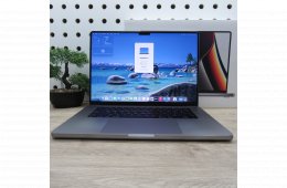 MacBook Pro 16 (2021) M1 Max, 32GB RAM, 500GB SSD, 16” XDR kijelző. Megkímélt állapot, 85% akku (481 ciklus), töltővel, 3 hónap garancia.