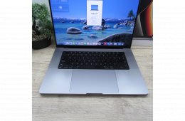 MacBook Pro 16 (2021) M1 Max, 32GB RAM, 500GB SSD, 16” XDR kijelző. Megkímélt állapot, 85% akku (481 ciklus), töltővel, 3 hónap garancia.
