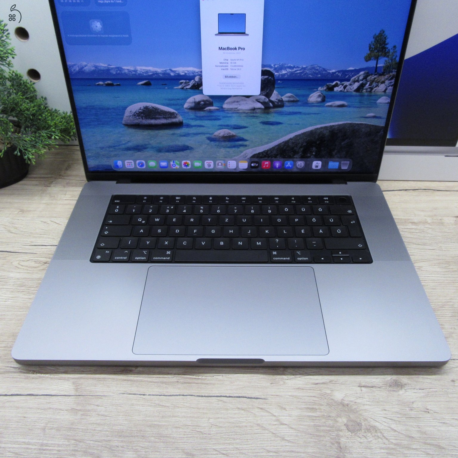 Apple MacBook Pro 16 (2021) M1 Pro 16GB/1TB használt, karcmentes – 87% akku