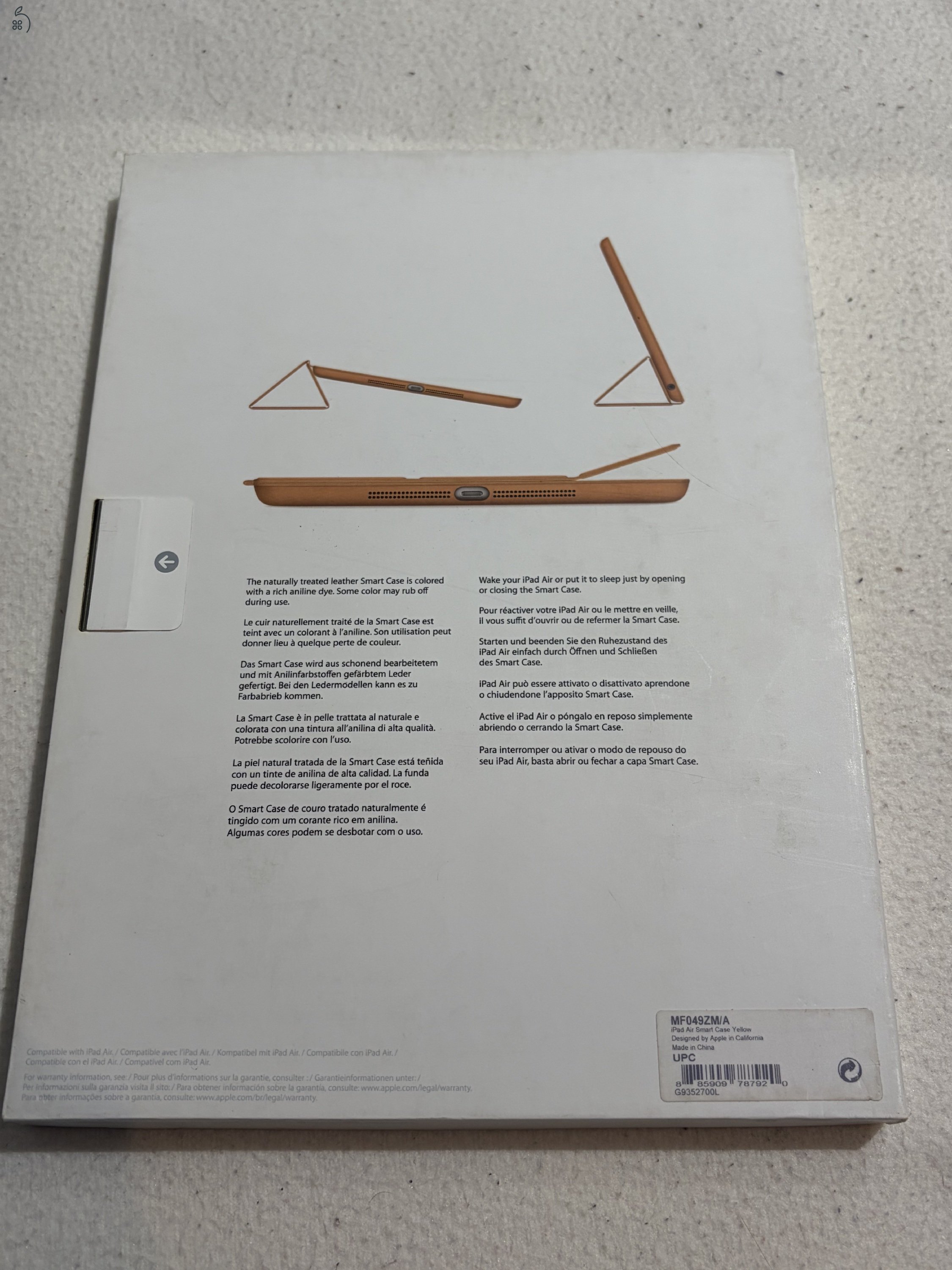 Apple iPad Air Smart Case. Új gyári Apple termék.