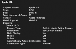 Macbook Air 13,6 - M2 (8-10) / 24GB / 2Tb   